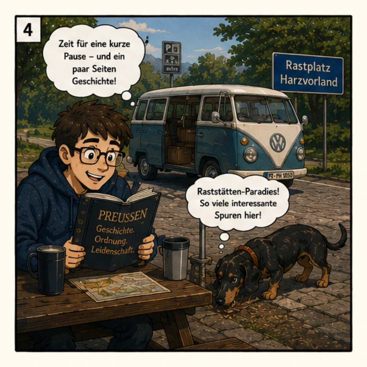 Preußenphilatelist hat sich eine große Sammlung gekauft und ist auf der Heimreise. - Bild 4